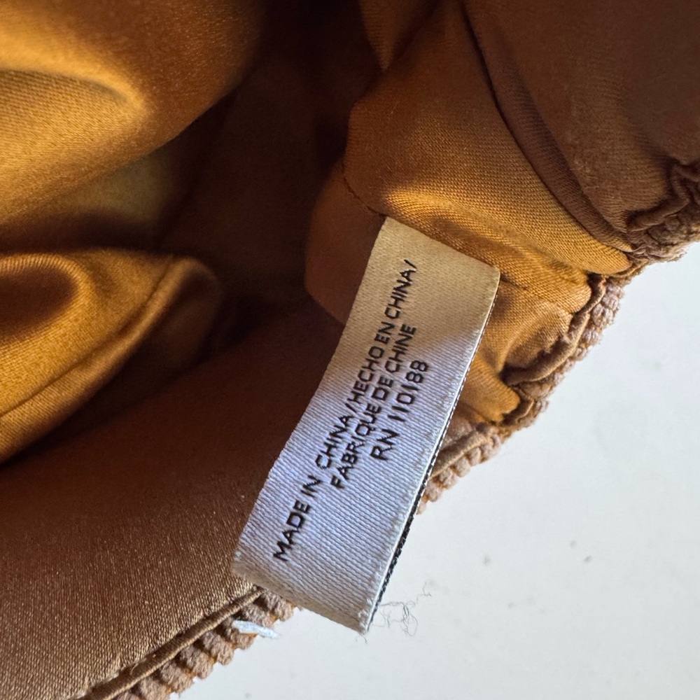 Brown Tan Camel Baker Boy Corduroy Retro Nine West OS Hat MINTY - Picture 6 of 7